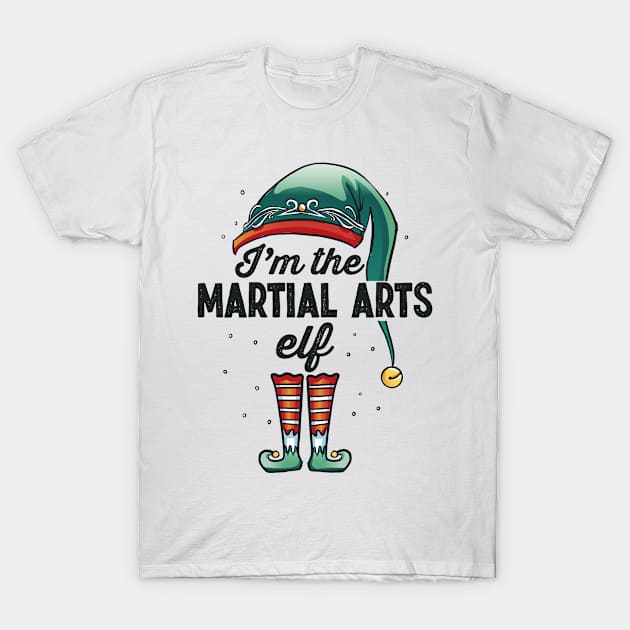 I'm the Martial Arts Elf Christmas Gift Xmas T-Shirt by qwertydesigns